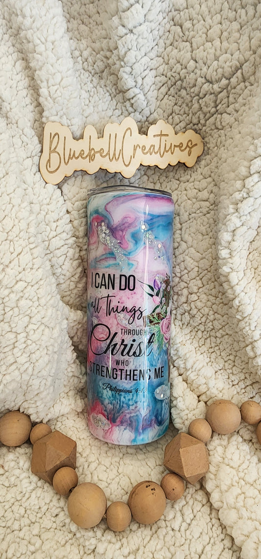 20 oz You Can Do All Thing Ink Drop Tumbler